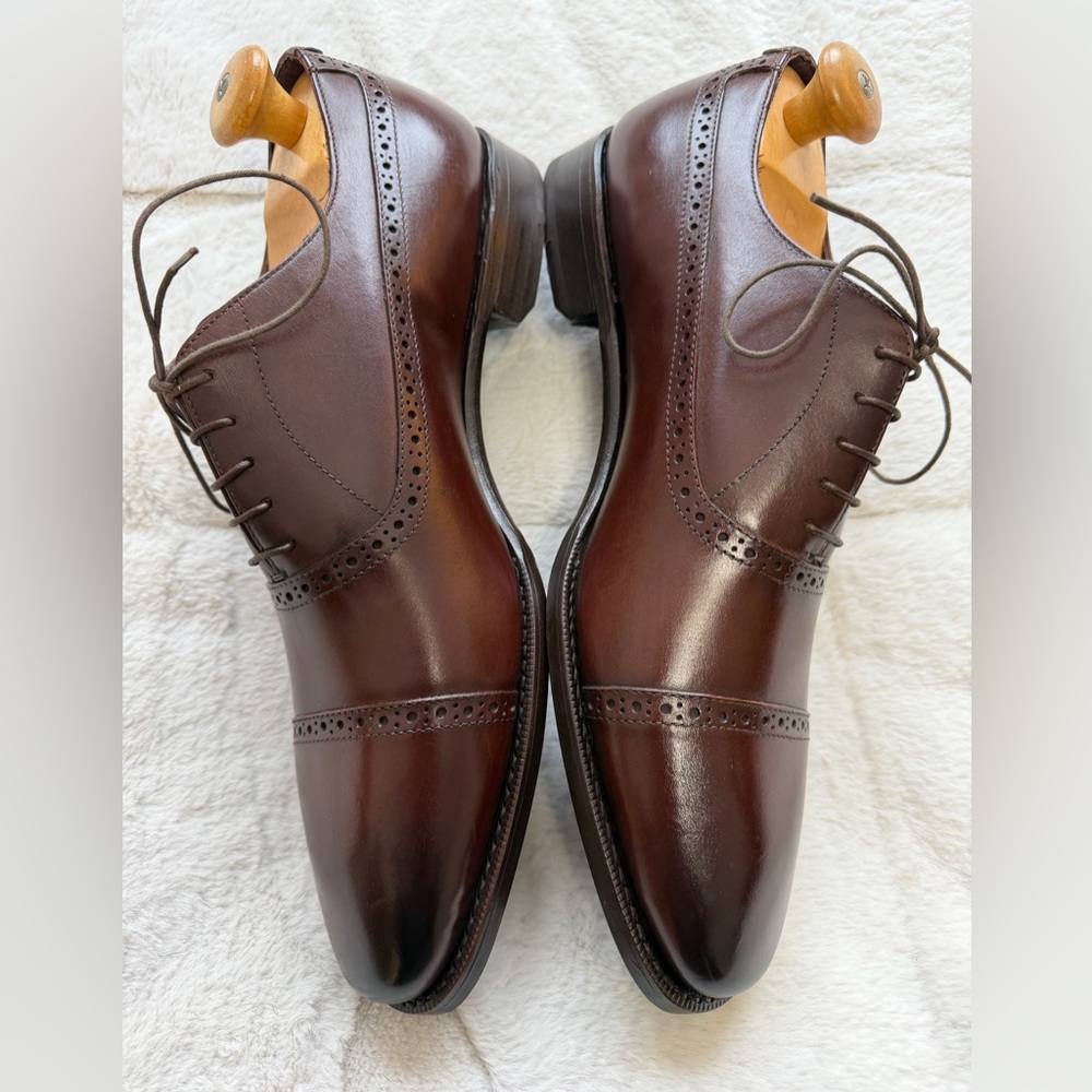 NEW! $1,095 Nettleton Calvary Collection Paddock Oxford Brogue Dress Shoes 44 11
